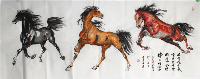 三俊图-曹凌云国画